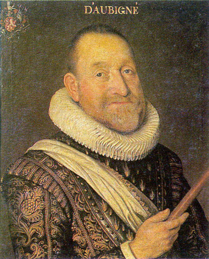 Portrait d'Agrippa d'Aubigné, 1622. (Source : Wikimedia Commons).
