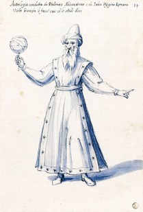 Giuseppe Arcimboldo, "Costume de la figure allégorique Astrologie", (1585), Florence, Galerie des Offices (source : WGA).
