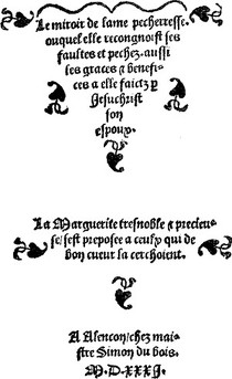 miroir-de-l-âme-pécheresse-a-alençon-chez-simon-du-bois-1531-source-wiki