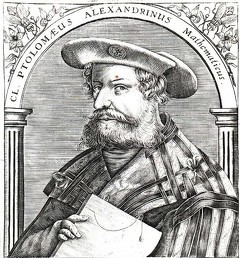 Portrait de Claude Ptolémée, XVIe siècle (source : Wikimedia Commons).