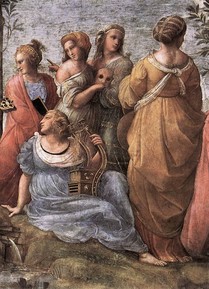 raphaël-le-parnasse-détail-1509-1510-vatican-chambre-de-la-signature-source-wga