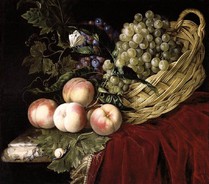 Willem van Aelst, Nature morte avec fruits, coll. privée, c. 1660 (source : wga)