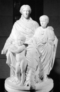 Jules Cavelier, Cornelia, Mère des Gracques, 1861 Marble, height 171 cm Musée d'Orsay, Paris (source: wga)