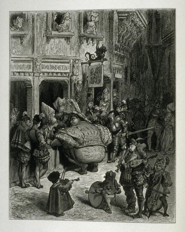 Gustave DORE, Illustration pour "Gargantua", Paris, Garnier Frères, 1873 (source : Wikipédia).