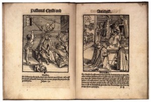 Lucas CRANACH l'Ancien, "Passional Christi und Antichristi", (1521), British Library, Londres (source : Web Gallery of Arts).