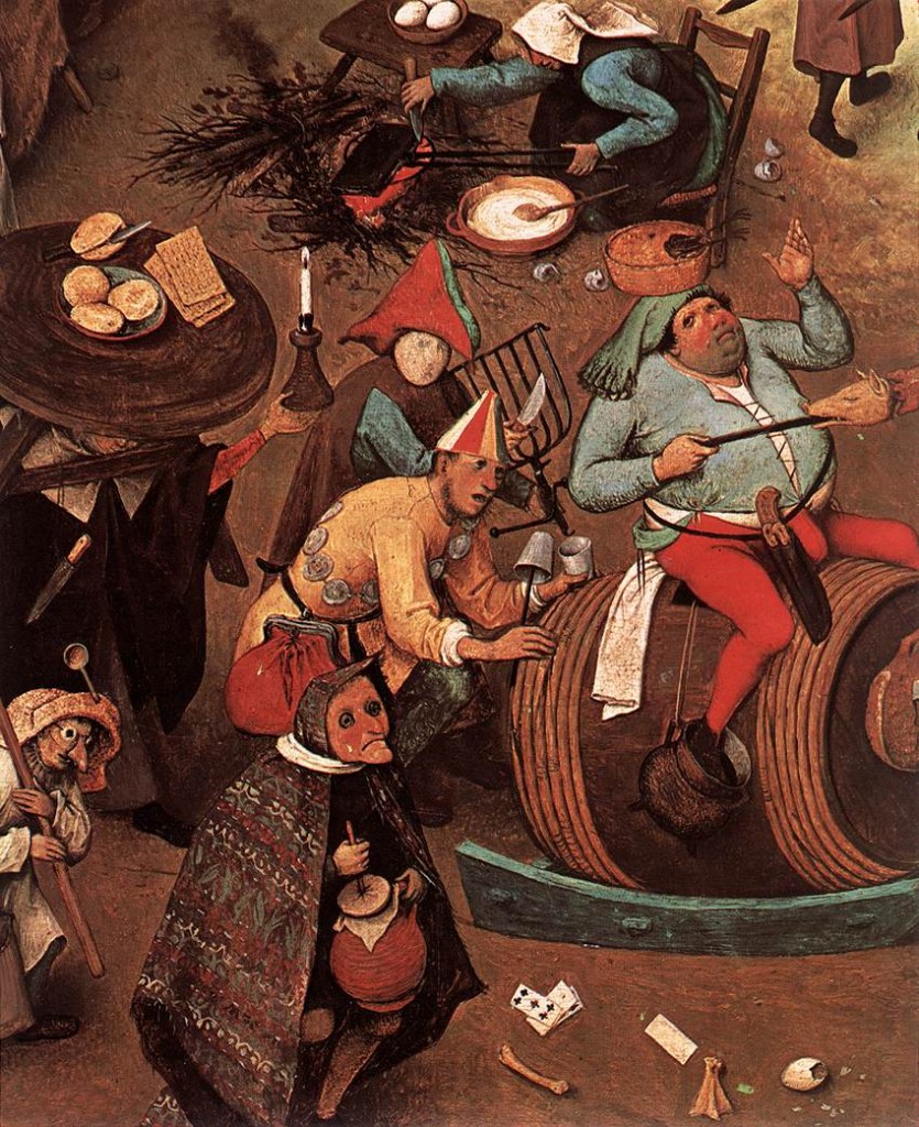 BRUEGEL, Pieter l'Ancien, Le combat de Carnaval et Carême (détail), 1559 Huile sur panneau, 118 x 165 cm Kunsthistorisches Museum, Vienne (source: WGA)