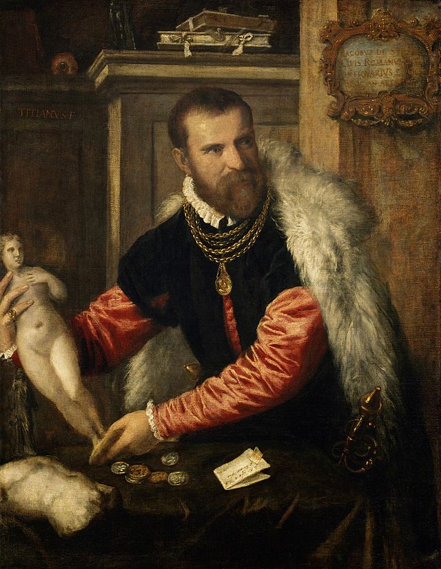 Vecellio TIZIANO, Portrait de Jacopo Strada, 1567-68 Kunsthistorisches Museum, Vienna (WGA)