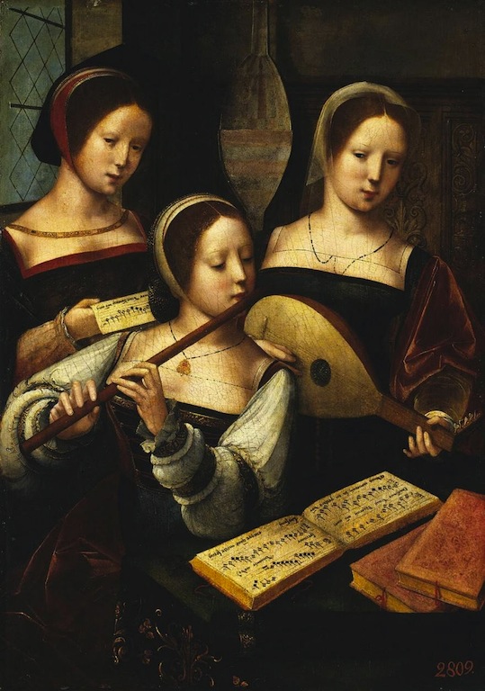 Master of Female Half-lengths, " Concert des femmes" (1530-40), The Hermitage, St. Petersburg (Source : WGA)