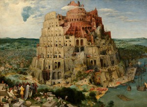 Pieter BRUEGEL l'Ancien, "La tour de Babel", (1563), Kunsthistorisches Museum (Source : Wikipedia)