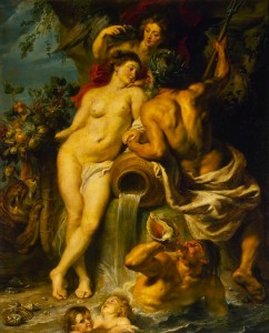 RUBENS, "L'union de la Terre et de l'Eau", (vers 1618), L'Ermitage, St. Petersbourg (source : Web Gallery of Arts).