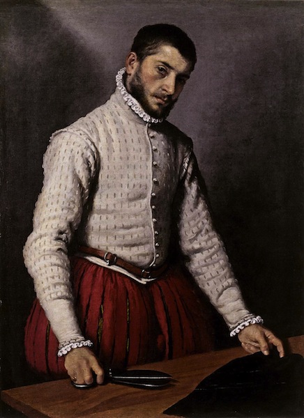 MORONI, Giovanni Battista Le tailleur c. 1570 Huile sur toile, 97 x 74 cm National Gallery, London (source: WGA)