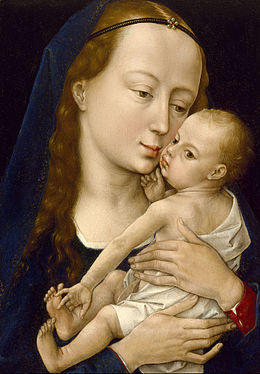 Rogier van der Weyden, La Vierge à l'enfant, après 1454, The Museum of fone Arts, Houston.