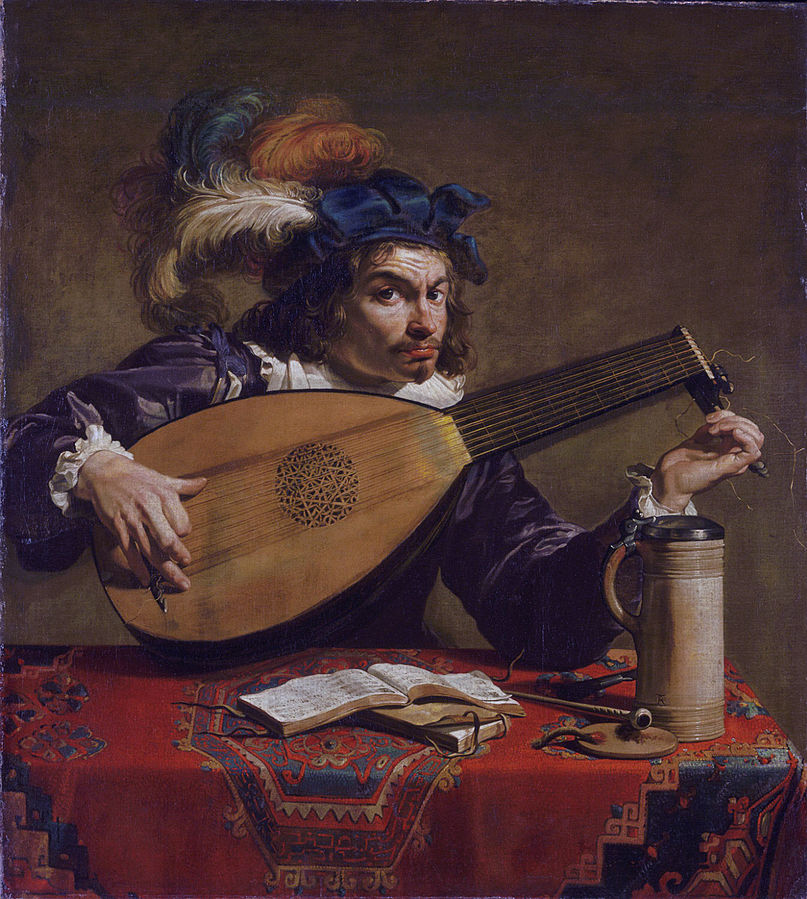 Theodoor Rombouts, Le joueur de luth, vers 1620, Philadelphia Museum of Art, Philadelphia.