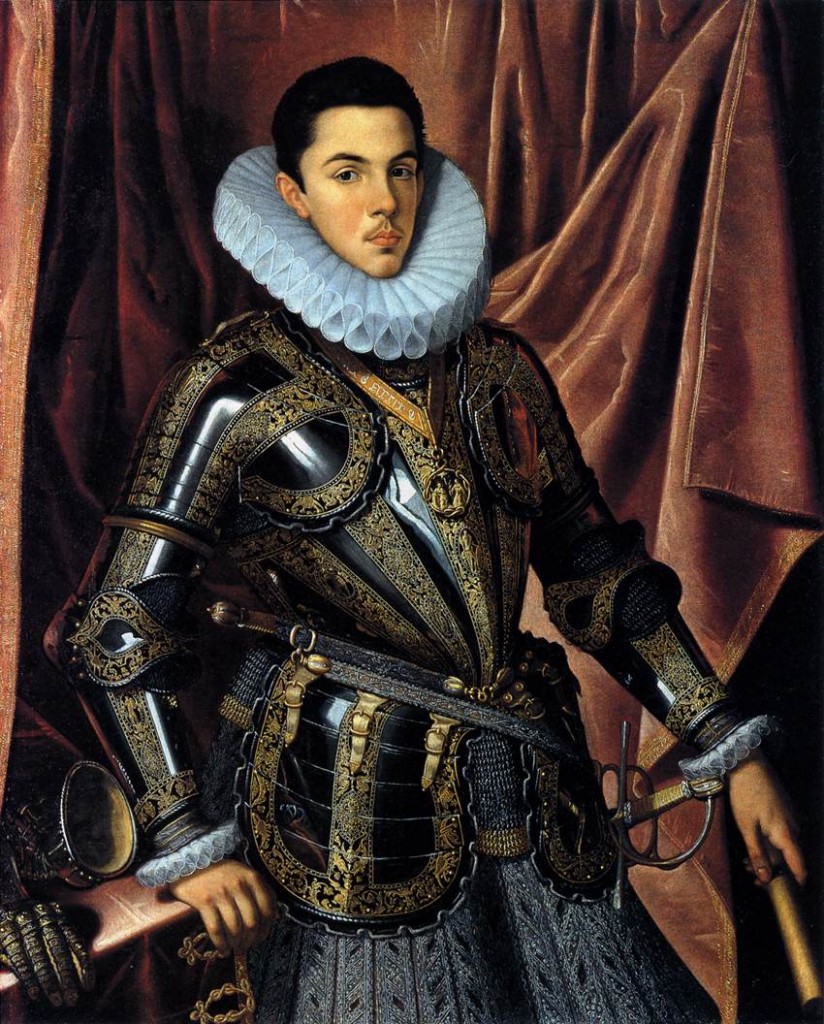 PANTOJA DE LA CRUZ, Juan Portrait de Felipe Manuel, Prince de Savoie c. 1604 Museo de Bellas Artes, Bilbao (Source: WGA)