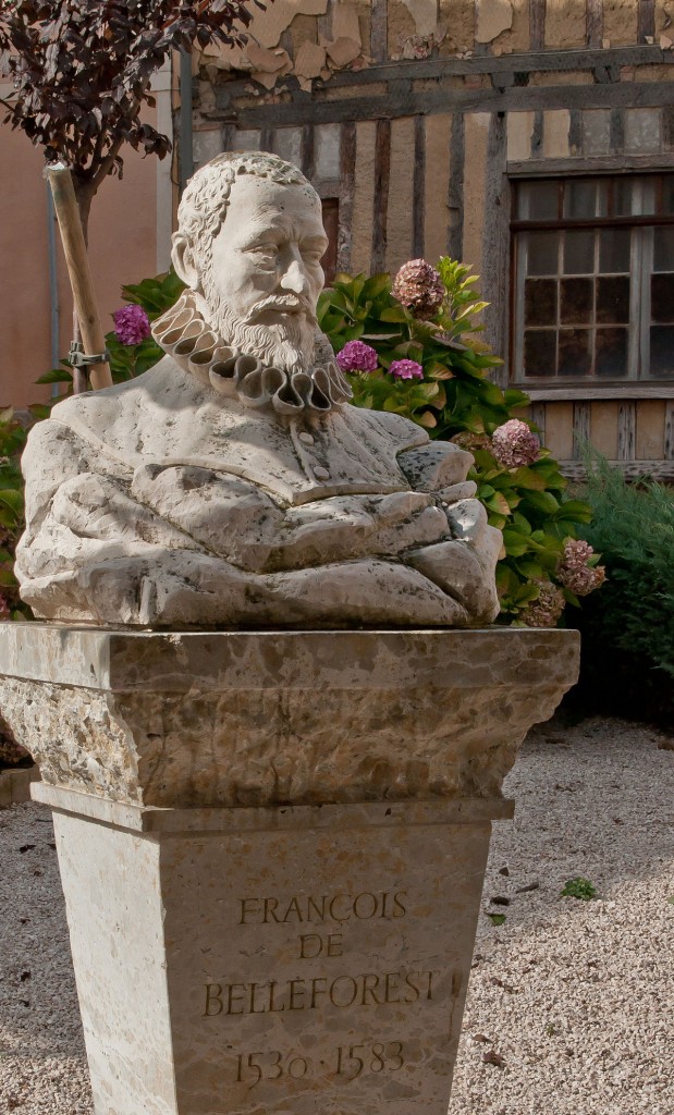 Buste de François de Belleforest à Samatan (Gers) (source : Wikimedia Commons)