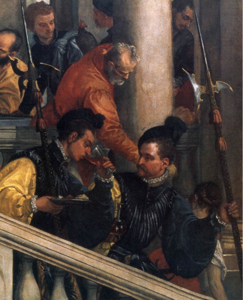 Véronèse, Fête dans la maison de Lévi (détail), 1573, huile sur toile, Gallerie dell'Academia, Venise (WGA)