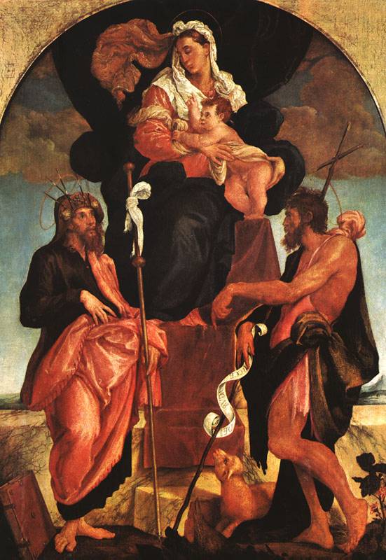 BASSANO, Jacopo Madonne 1545-50, Alte Pinakothek, Munich (source : WGA)