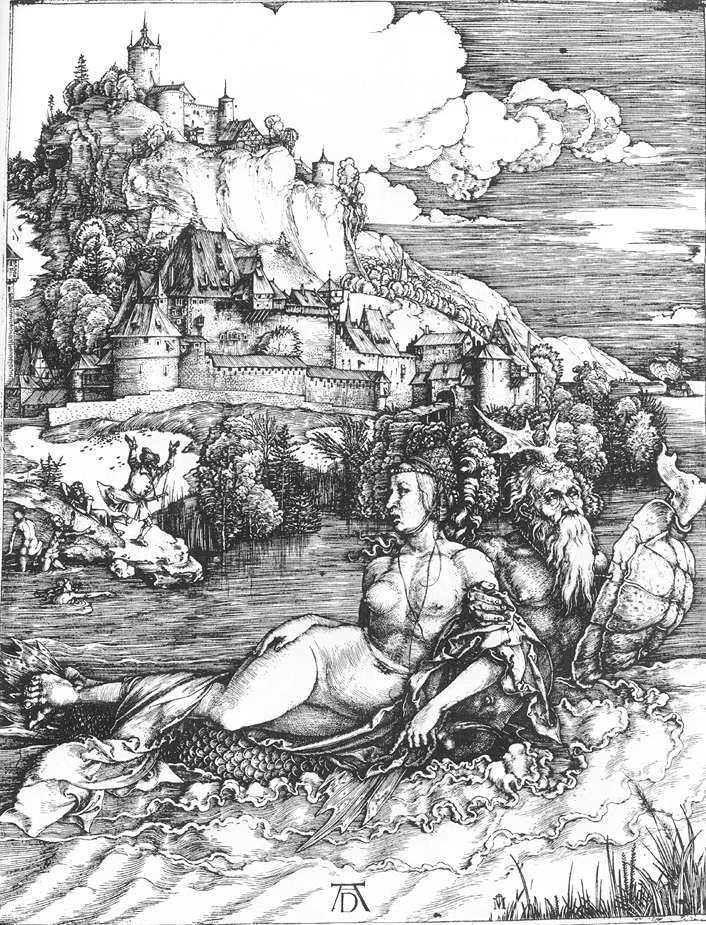 Albrecht DURER, "Le monstre marin", New York, Metropolitan Museum of Art, vers 1498 (source : WGA).