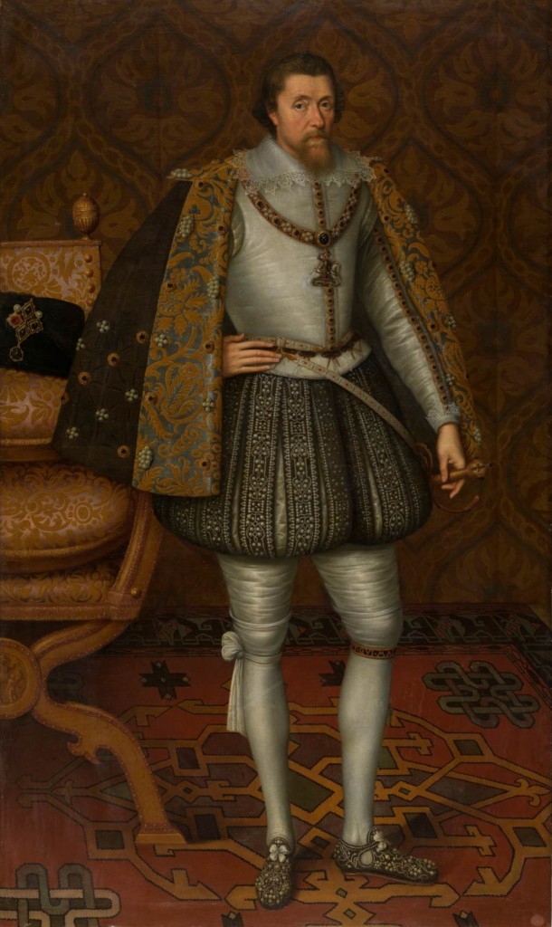 James, roi d'Angleterre, Jean de Critz, le vieux, vers 1605, huile sur toile conservée au Prado (WGA)