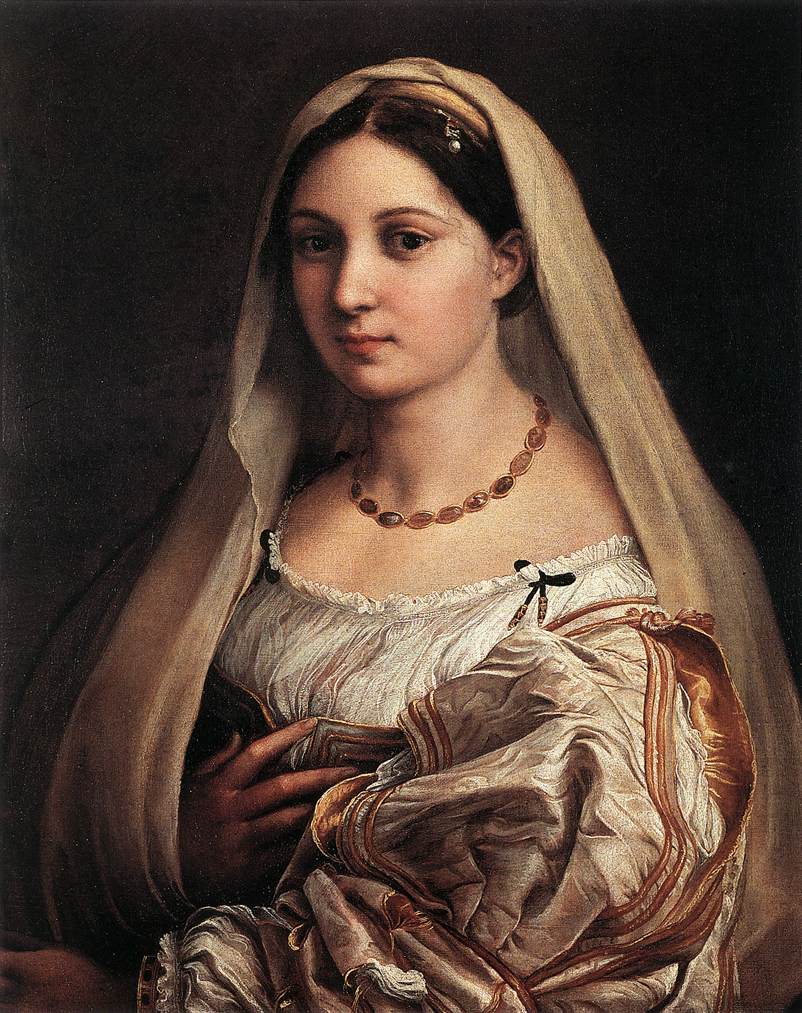 Raphaël, La Donna velata, 1516, Florence, Palazzo Pitti (source : WGA). 