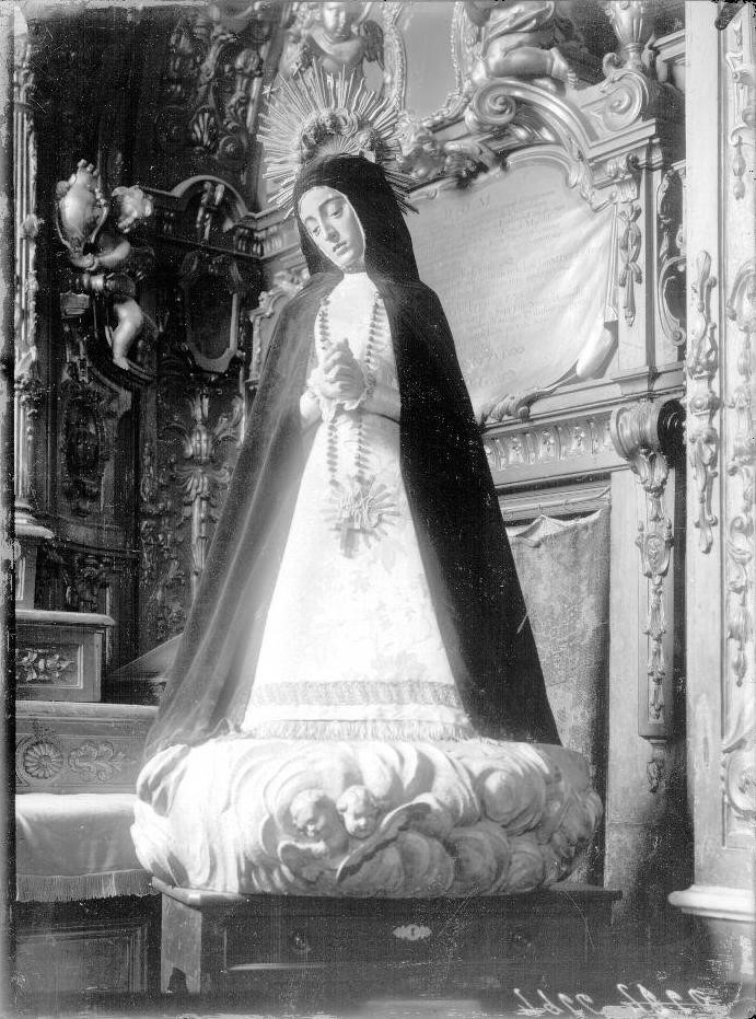 Gaspard Becerra, Nuestra Señora de la Soledad, photo de Mariano Moreno, Archivo Moreno, avant 1936 (source : Fototeca del Patrimonio Histórico).