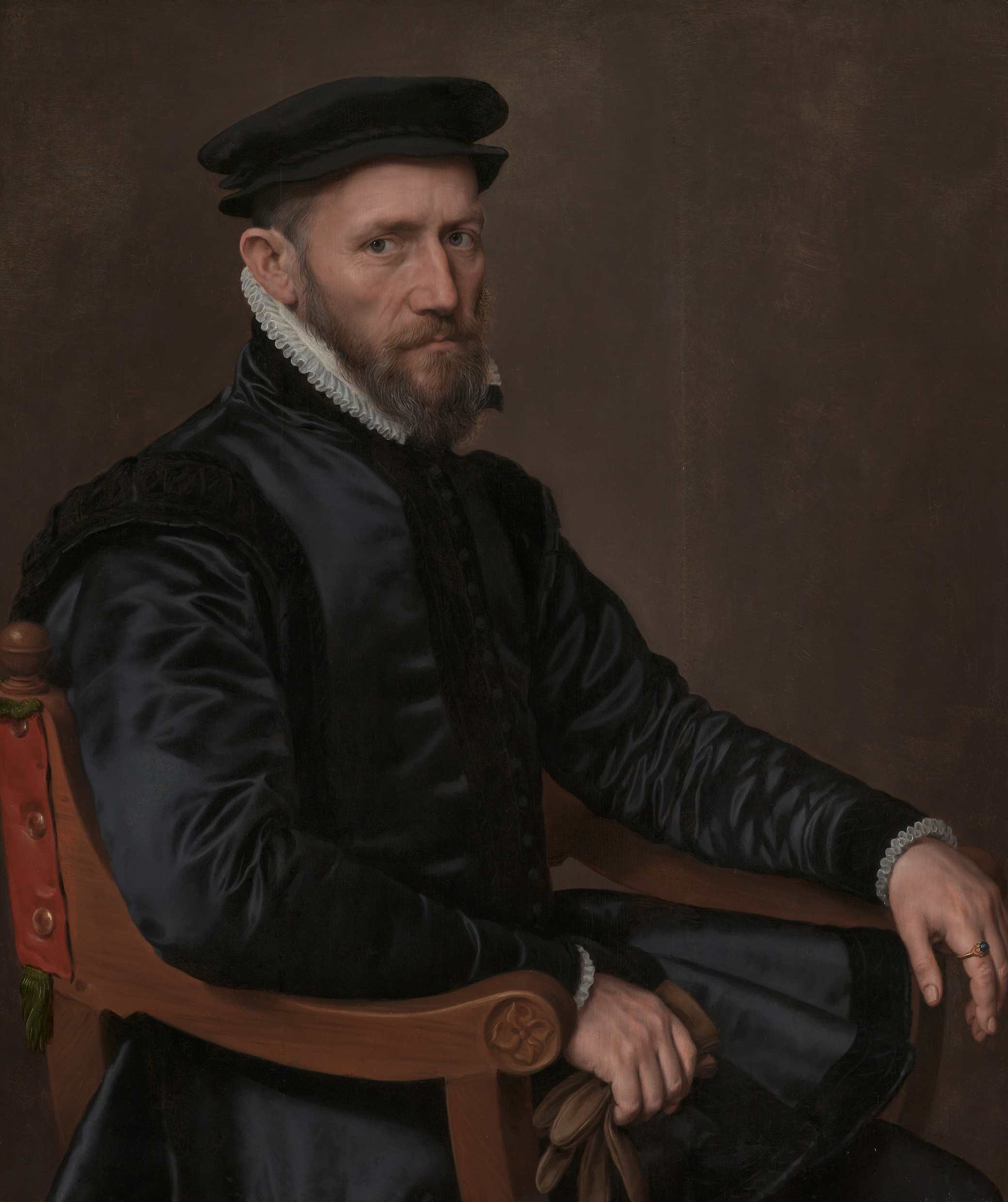 Antonio Moro, "Portrait de Sir Thomas Gresham", vers 1560-1565, Amsterdam, Rijksmuseum (source : Wikipedia).