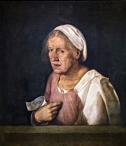 Giorgione, Col tempo (La Vieille), 1506  (sourcce : wikipédia)