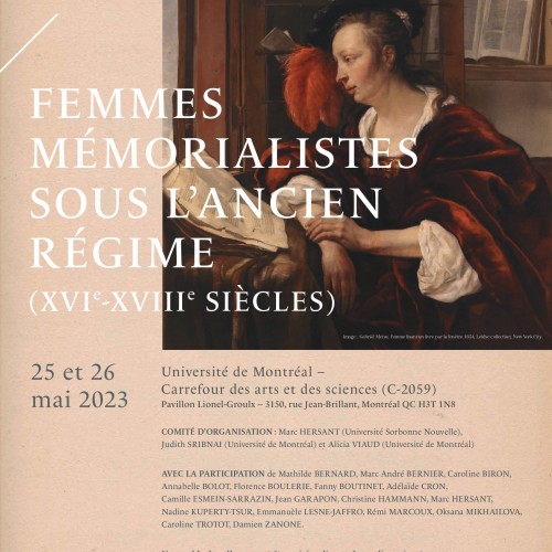 Femmes mémorialistes sous l'Ancien Régime (XVIe-XVIIIe siècles)