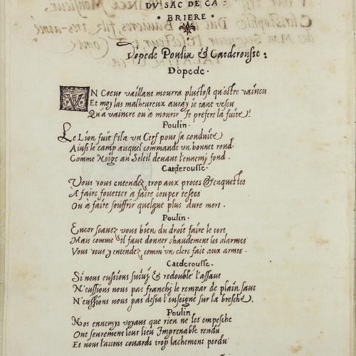 Bouquet XXXI - La Tragédie du sac de Cabrières (anonyme, 1566). Perspectives critiques, pédagogiques et dramatiques