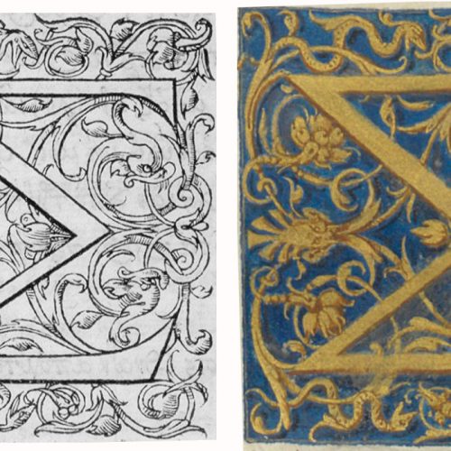 L'initiale ornée, entre manuscrit et imprimé (France, 1450-1550)